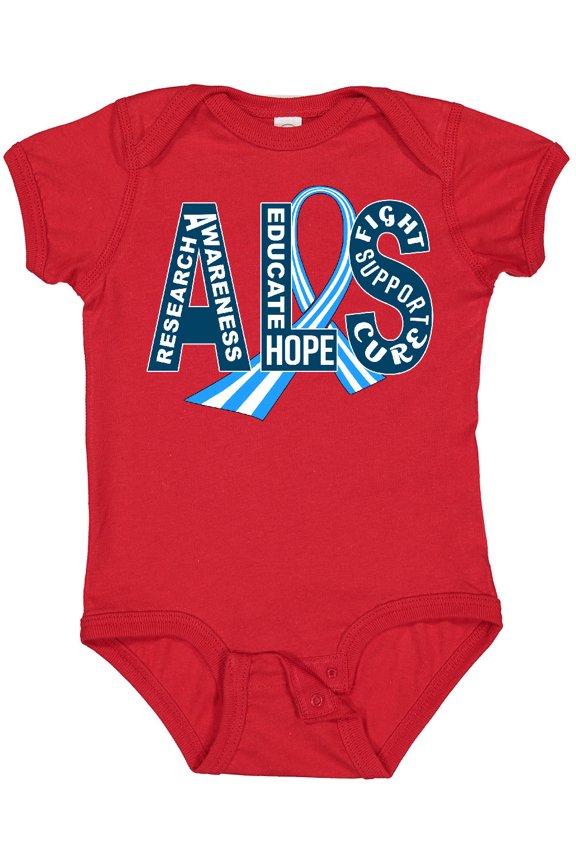 ALS Awareness Ribbon Boys or Girls Baby Bodysuit