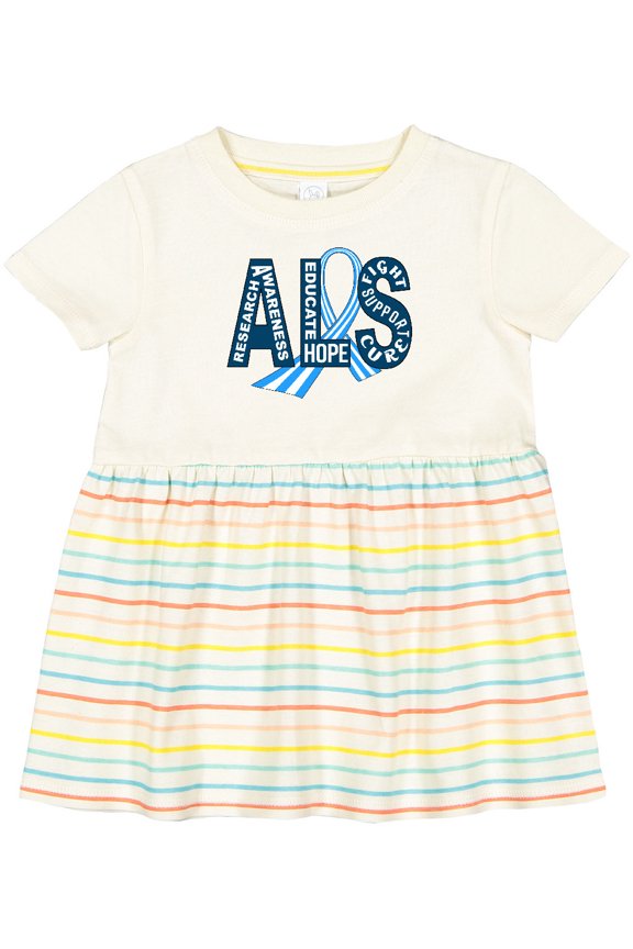 ALS Awareness Ribbon Girls Baby Dress