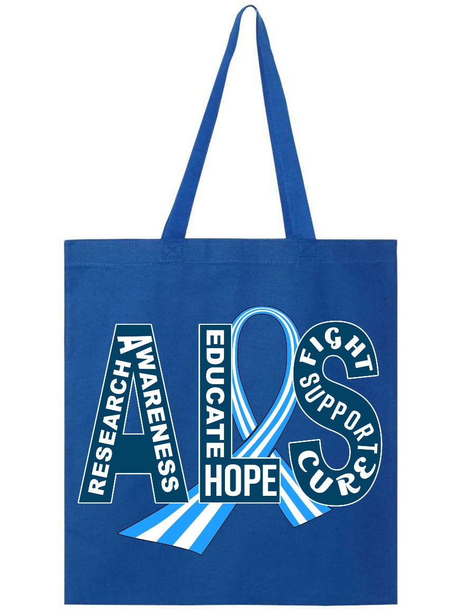 Inktastic ALS Awareness Ribbon Tote Bag