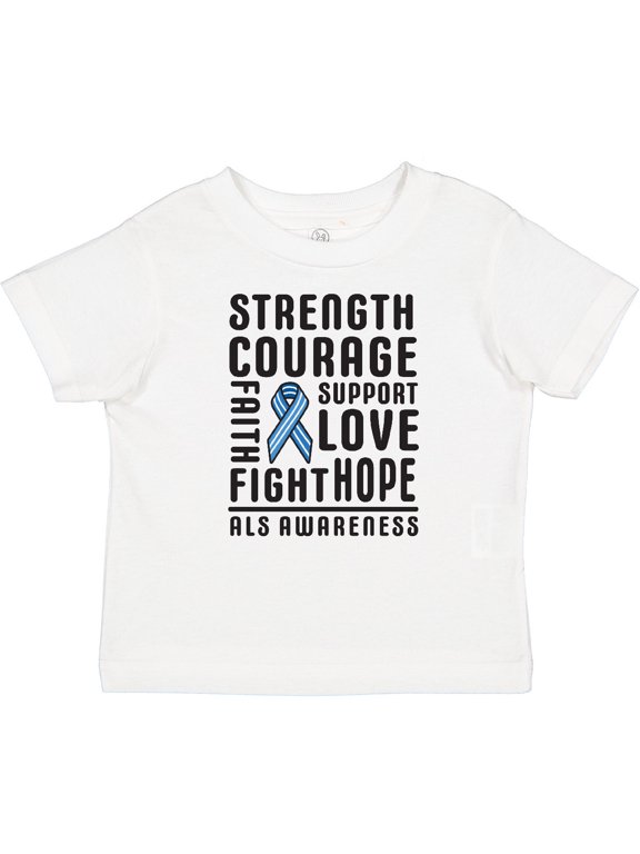 ALS Awareness Strength Courage Support Boys or Girls Baby T-Shirt