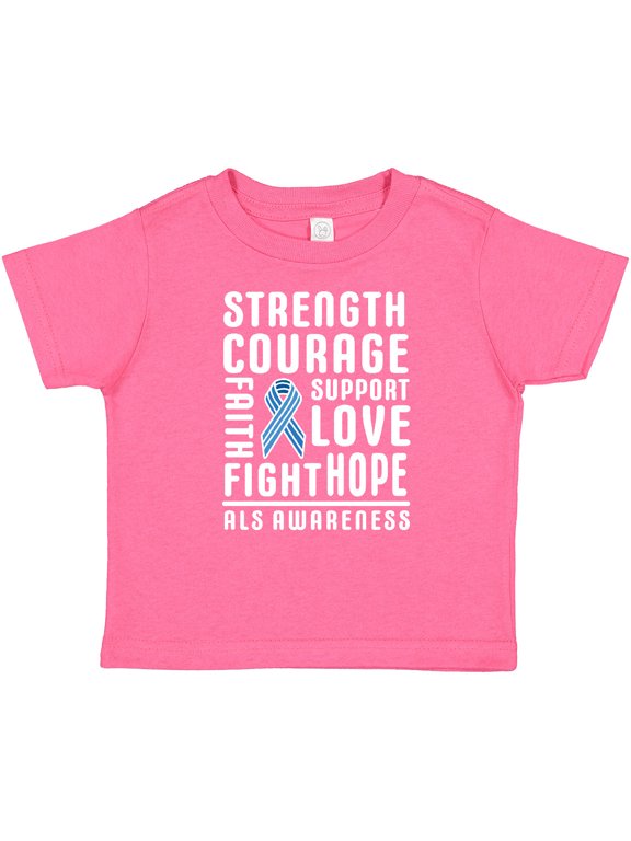 ALS Awareness Strength Courage Support Boys or Girls Baby T-Shirt