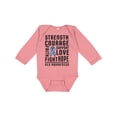 thumbnail image 1 of Inktastic ALS Awareness Strength Courage Support Boys or Girls Long Sleeve Baby Bodysuit, 1 of 5