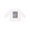 thumbnail image 1 of Inktastic ALS Awareness Strength Courage Support Boys or Girls Long Sleeve Toddler T-Shirt, 1 of 5