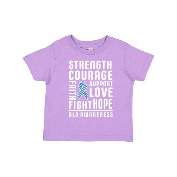 Inktastic ALS Awareness Strength Courage Support Boys or Girls Toddler T-Shirt