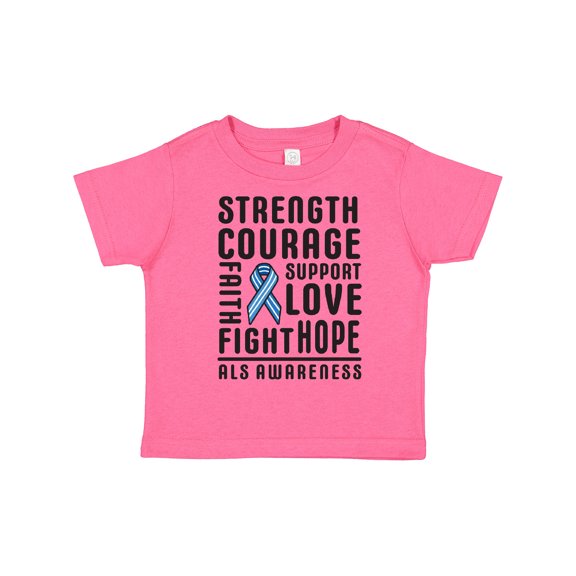 Inktastic ALS Awareness Strength Courage Support Boys or Girls Toddler T-Shirt