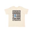 thumbnail image 1 of Inktastic ALS Awareness Strength Courage Support Boys or Girls Toddler T-Shirt, 1 of 5