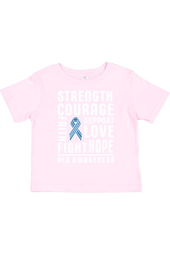 ALS Awareness Strength Courage Support Boys or Girls Toddler T-Shirt