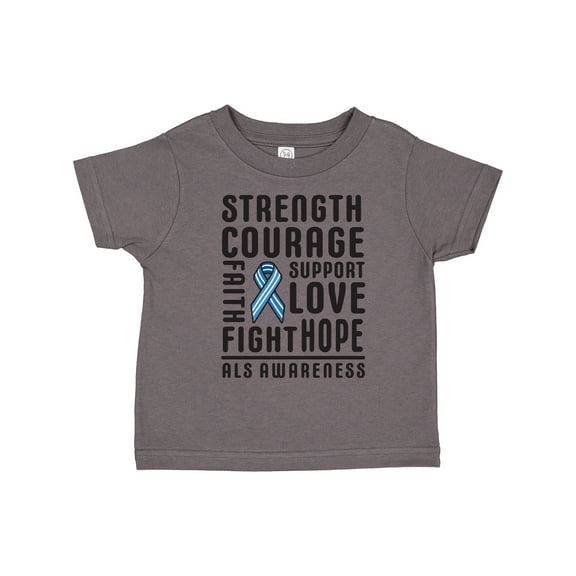 Inktastic ALS Awareness Strength Courage Support Boys or Girls Toddler T-Shirt