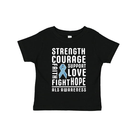 Inktastic ALS Awareness Strength Courage Support Boys or Girls Toddler T-Shirt