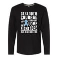 thumbnail image 1 of Inktastic ALS Awareness Strength Courage Support Long Sleeve T-Shirt, 1 of 5