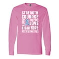 thumbnail image 1 of Inktastic ALS Awareness Strength Courage Support Long Sleeve T-Shirt, 1 of 5