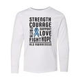 thumbnail image 1 of Inktastic ALS Awareness Strength Courage Support Long Sleeve Youth T-Shirt, 1 of 5
