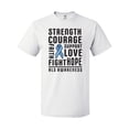 thumbnail image 1 of Inktastic ALS Awareness Strength Courage Support T-Shirt, 1 of 5
