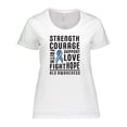 thumbnail image 1 of Inktastic ALS Awareness Strength Courage Support Women's Plus Size T-Shirt, 1 of 5