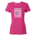 thumbnail image 1 of Inktastic ALS Awareness Strength Courage Support Women's T-Shirt, 1 of 5