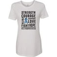 thumbnail image 1 of Inktastic ALS Awareness Strength Courage Support Women's T-Shirt, 1 of 5