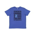 thumbnail image 1 of Inktastic ALS Awareness Strength Courage Support Youth T-Shirt, 1 of 5