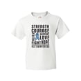 thumbnail image 1 of Inktastic ALS Awareness Strength Courage Support Youth T-Shirt, 1 of 5