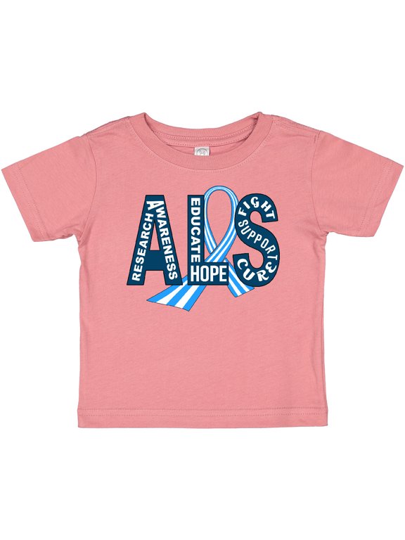 ALS Awareness Ribbon Boys or Girls Baby T-Shirt