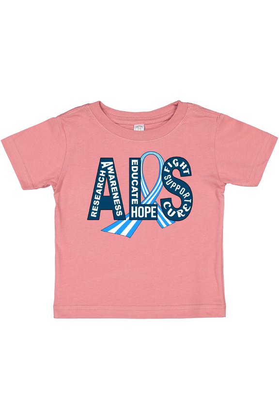 ALS Awareness Ribbon Boys or Girls Baby T-Shirt