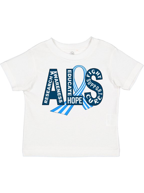 ALS Awareness ribbon Boys or Girls Toddler T-Shirt