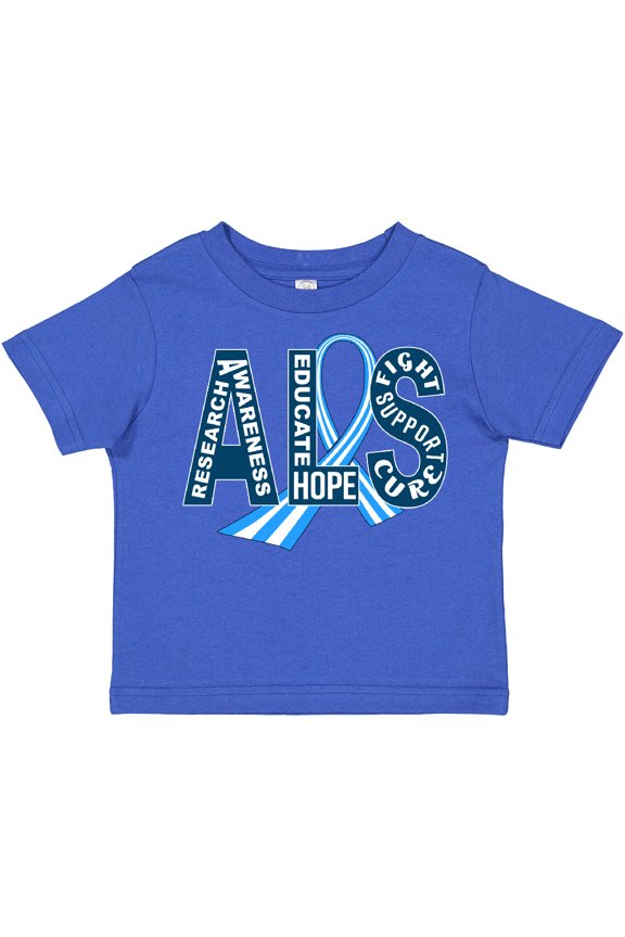 ALS Awareness ribbon Boys or Girls Toddler T-Shirt