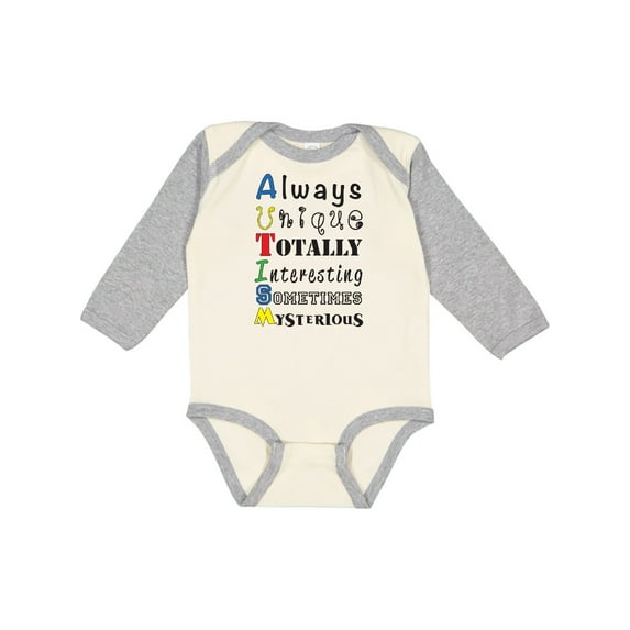 Inktastic AUTISM Boys or Girls Long Sleeve Baby Bodysuit