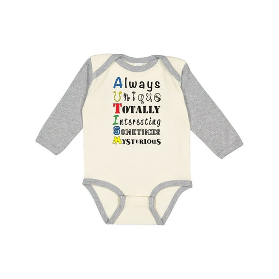 Inktastic AUTISM Boys or Girls Long Sleeve Baby Bodysuit