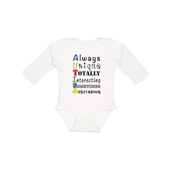 Inktastic AUTISM Boys or Girls Long Sleeve Baby Bodysuit