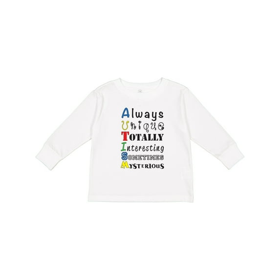 Inktastic AUTISM Boys or Girls Long Sleeve Toddler T-Shirt