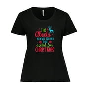 Inktastic Abuela is Never too Old to be Excited for Christmas Women's Plus Size T-Shirt
