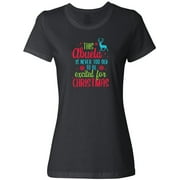 Inktastic Abuela is Never too Old to be Excited for Christmas Women's T-Shirt