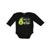 Inktastic Abuela's Little Avocado with Cute Baby Avocado Boys or Girls Long Sleeve Baby Bodysuit
