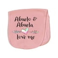 thumbnail image 1 of Inktastic Abuelo and Abuela Love Me Heart Grandchild Baby Burp Cloth, 1 of 3