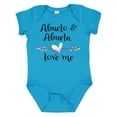 thumbnail image 1 of Inktastic Abuelo and Abuela Love Me Heart Grandchild Boys or Girls Baby Bodysuit, 1 of 5