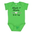 thumbnail image 1 of Inktastic Abuelo and Abuela Love Me Heart Grandchild Boys or Girls Baby Bodysuit, 1 of 5