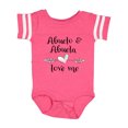 thumbnail image 1 of Inktastic Abuelo and Abuela Love Me Heart Grandchild Boys or Girls Baby Bodysuit, 1 of 5