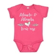 thumbnail image 1 of Inktastic Abuelo and Abuela Love Me- Heart Grandchild Boys or Girls Baby Bodysuit, 1 of 5