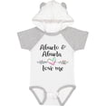 thumbnail image 1 of Inktastic Abuelo and Abuela Love Me Heart Grandchild Boys or Girls Baby Bodysuit, 1 of 5