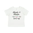 thumbnail image 1 of Inktastic Abuelo and Abuela Love Me Heart Grandchild Boys or Girls Baby T-Shirt, 1 of 5