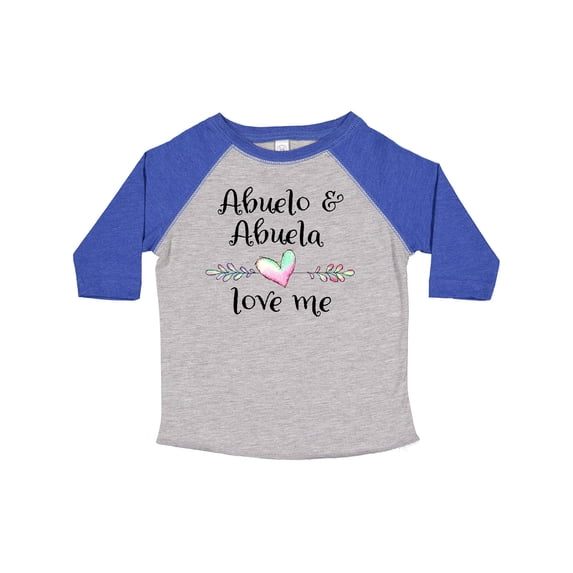Inktastic Abuelo and Abuela Love Me- Heart Grandchild Boys or Girls Toddler T-Shirt