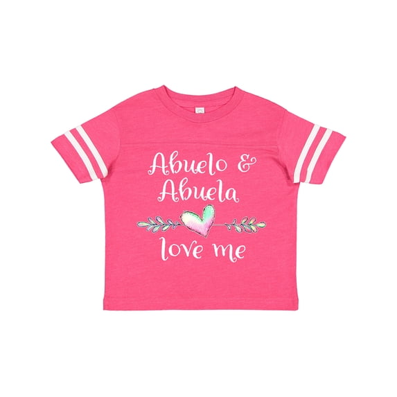 Inktastic Abuelo and Abuela Love Me Heart Grandchild Boys or Girls Toddler T-Shirt