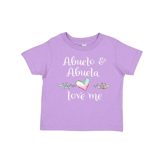Inktastic Abuelo and Abuela Love Me Heart Grandchild Boys or Girls Toddler T-Shirt