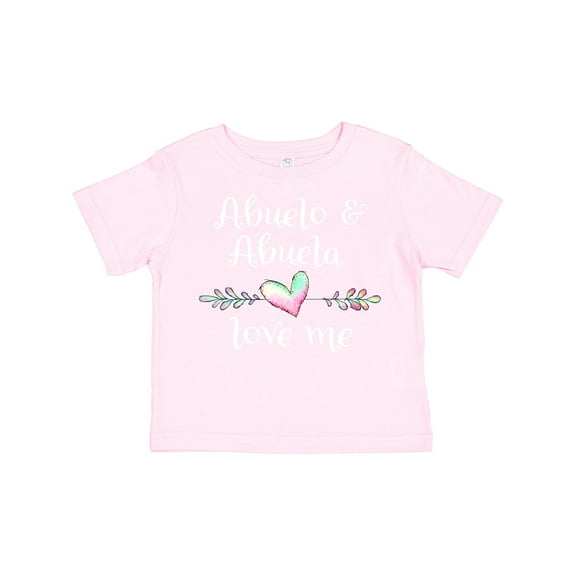 Inktastic Abuelo and Abuela Love Me Heart Grandchild Boys or Girls Toddler T-Shirt