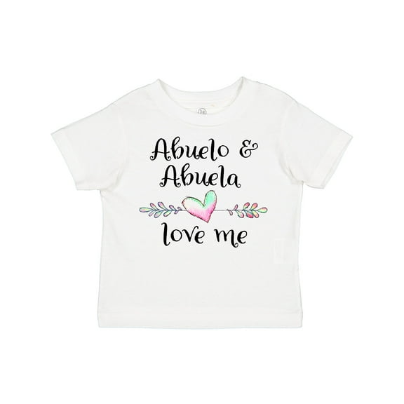 Inktastic Abuelo and Abuela Love Me- Heart Grandchild Boys or Girls Toddler T-Shirt