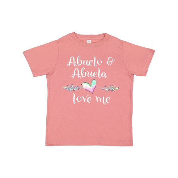 Inktastic Abuelo and Abuela Love Me Heart Grandchild Boys or Girls Toddler T-Shirt