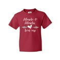 thumbnail image 1 of Inktastic Abuelo and Abuela Love Me- Heart Grandchild Youth T-Shirt, 1 of 5