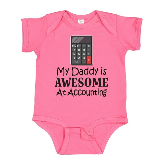 Inktastic Accountant Daddy is Awesome at Accounting Boys or Girls Baby Bodysuit