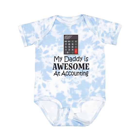 Inktastic Accountant Daddy is Awesome at Accounting Boys or Girls Baby Bodysuit