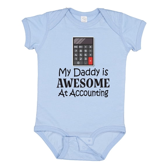 Inktastic Accountant Daddy is Awesome at Accounting Boys or Girls Baby Bodysuit